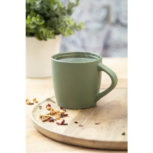 Tazza in ceramica colorata finitura esterna opaca e interna lucida in confezione in cartoncino kraft 280ml