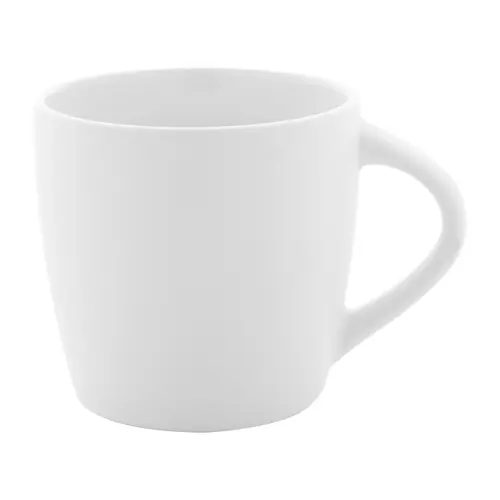 Tazza in ceramica colorata finitura esterna opaca e interna lucida in confezione in cartoncino kraft 280ml