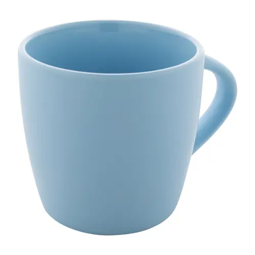 Tazza in ceramica colorata finitura esterna opaca e interna lucida in confezione in cartoncino kraft 280ml