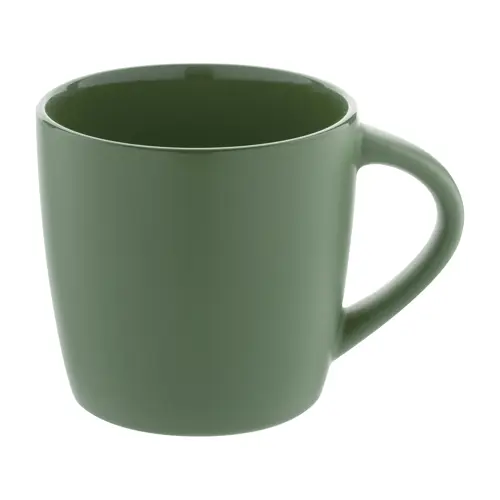 Tazza in ceramica colorata finitura esterna opaca e interna lucida in confezione in cartoncino kraft 280ml