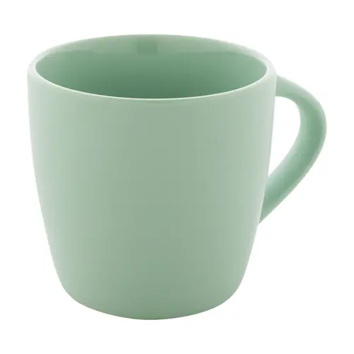 Tazza in ceramica colorata finitura esterna opaca e interna lucida in confezione in cartoncino kraft 280ml