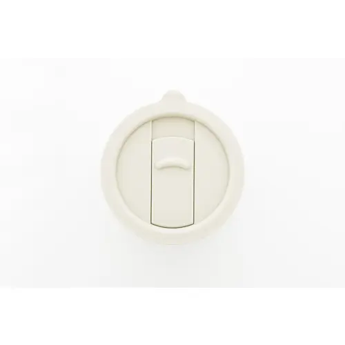 Tazza da viaggio da 300ml in ceramica rivestita con silicone e coperchio in plastica PP