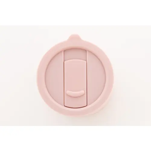 Tazza da viaggio da 300ml in ceramica rivestita con silicone e coperchio in plastica PP