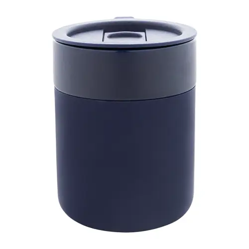 Tazza da viaggio da 300ml in ceramica rivestita con silicone e coperchio in plastica PP