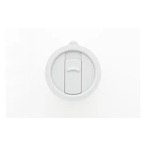 Tazza da viaggio da 300ml in ceramica rivestita con silicone e coperchio in plastica PP