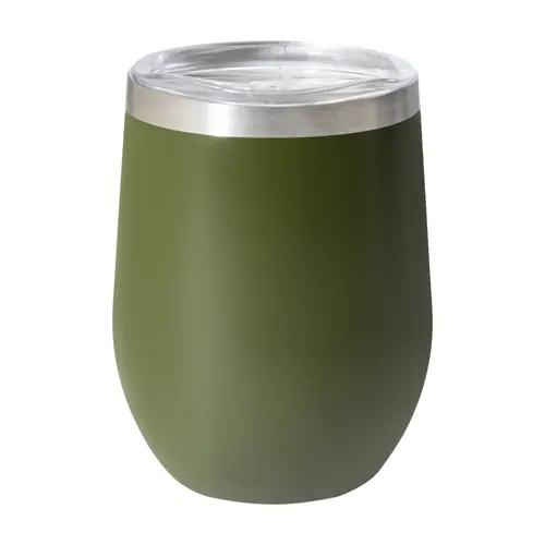 Tazza termica da 350ml in acciaio inox riciclato con coperchio in plastica