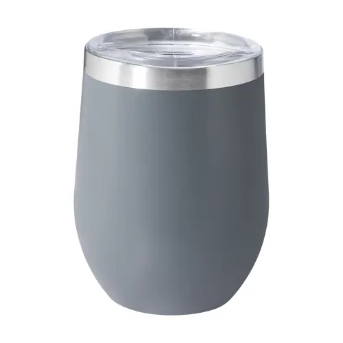 Tazza termica da 350ml in acciaio inox riciclato con coperchio in plastica