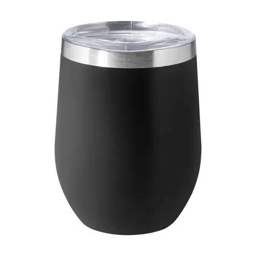 Tazza termica da 350ml in acciaio inox riciclato con coperchio in plastica