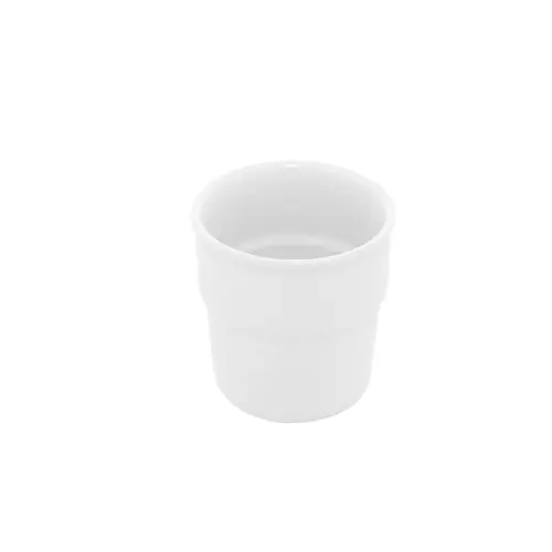 Tazza senza manico in ceramica colorata finitura esterna opaca interna lucida coperchio bambù da 240ml