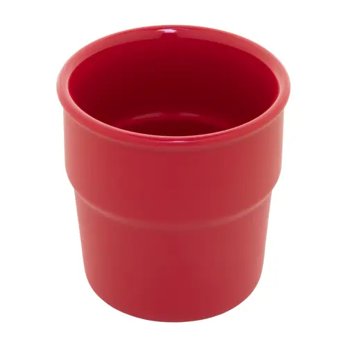 Tazza senza manico in ceramica colorata finitura esterna opaca interna lucida coperchio bambù da 240ml