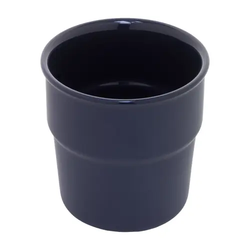 Tazza senza manico in ceramica colorata finitura esterna opaca interna lucida coperchio bambù da 240ml