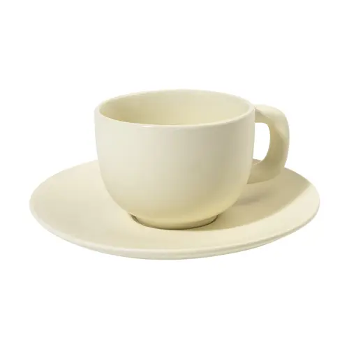 Set 2 tazze da cappuccino in ceramica con piattini 200ml
