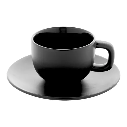 Set 2 tazze da cappuccino in ceramica con piattini 200ml