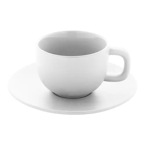 Set 2 tazze da cappuccino in ceramica con piattini 200ml