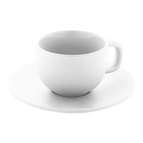 Set 2 tazze da cappuccino in ceramica con piattini 200ml
