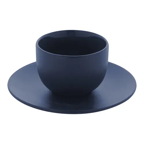 Set 2 tazze da cappuccino in ceramica con piattini 200ml