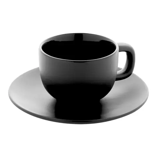 Set 2 tazze da cappuccino in ceramica con piattini 200ml