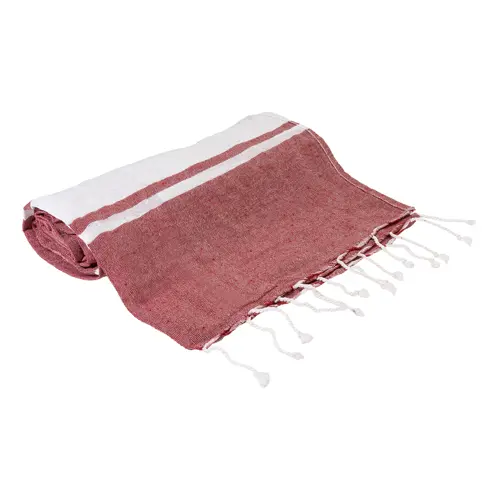 Telo mare in cotone riciclato RPET e sacca con chiusura a coulisse 180gr