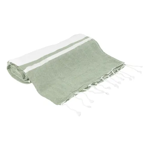 Telo mare in cotone riciclato RPET e sacca con chiusura a coulisse 180gr