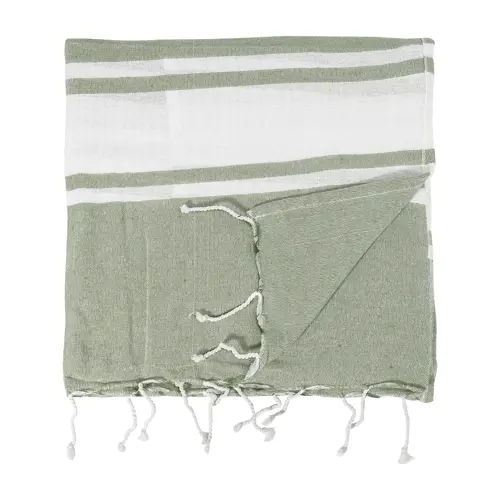 Telo mare in cotone riciclato RPET e sacca con chiusura a coulisse 180gr