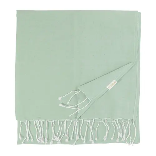 Telo mare Pareo in cotone riciclato e  poliestere RPET 180gr 90x180cm