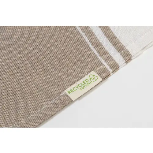 Telo mare pareo bicolore in cotone riciclato e poliestere RPET 180gr 90x180cm