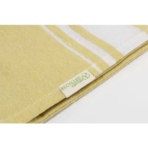 Telo mare pareo bicolore in cotone riciclato e poliestere RPET 180gr 90x180cm