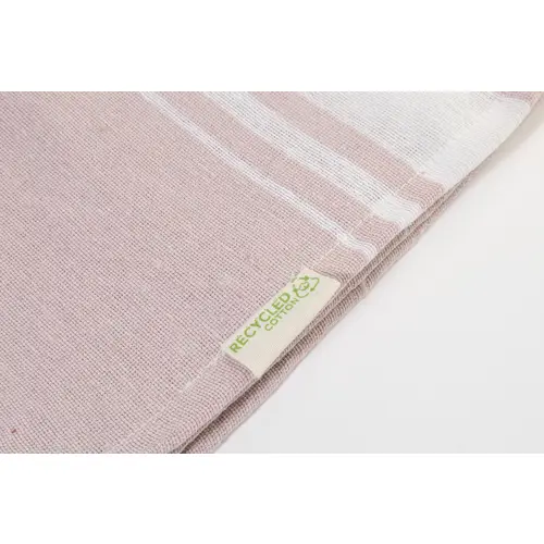 Telo mare pareo bicolore in cotone riciclato e poliestere RPET 180gr 90x180cm