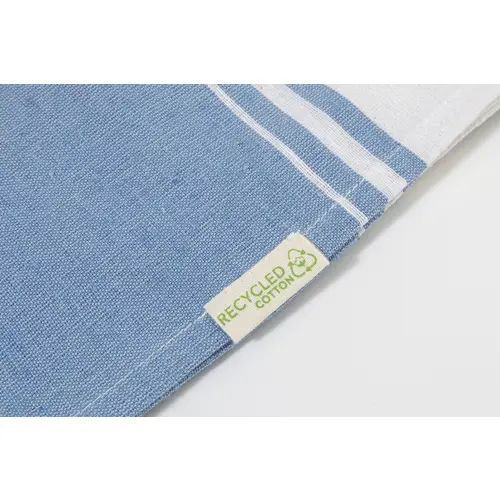 Telo mare pareo bicolore in cotone riciclato e poliestere RPET 180gr 90x180cm