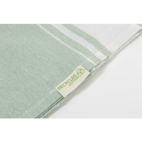 Telo mare pareo bicolore in cotone riciclato e poliestere RPET 180gr 90x180cm