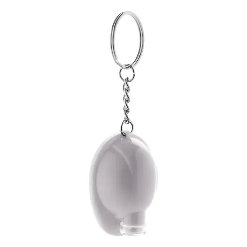 Portachiavi a forma di casco di sicurezza con luce a LED