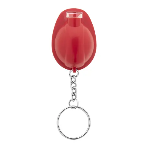 Portachiavi a forma di casco di sicurezza con luce a LED