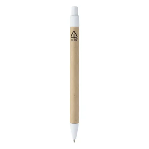 Block notes copertina in pelle PU riciclata fogli a righe segna pagine e penna refill blu