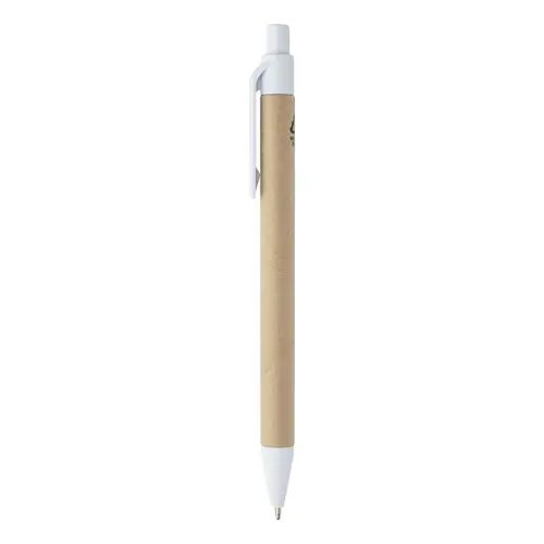 Block notes copertina in pelle PU riciclata fogli a righe segna pagine e penna refill blu