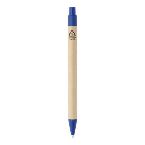 Block notes copertina in pelle PU riciclata fogli a righe segna pagine e penna refill blu