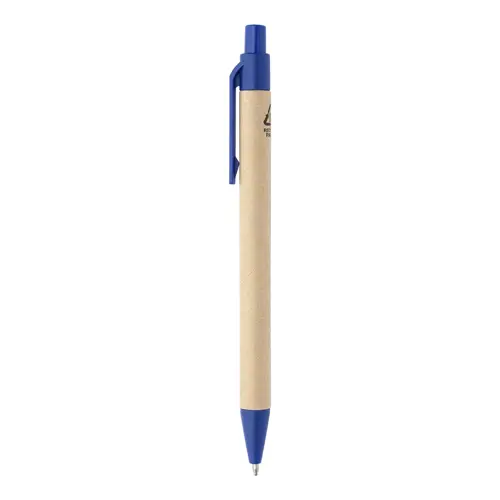 Block notes copertina in pelle PU riciclata fogli a righe segna pagine e penna refill blu