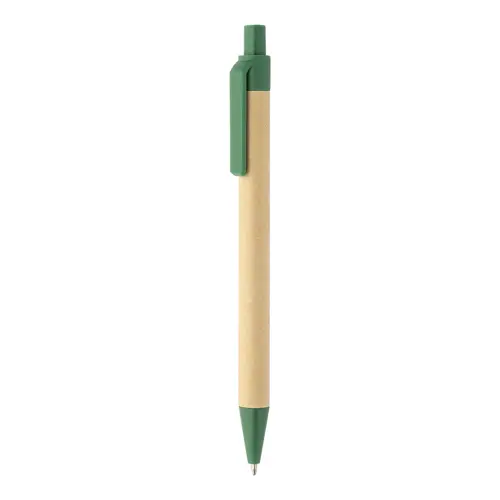 Block notes copertina in pelle PU riciclata fogli a righe segna pagine e penna refill blu