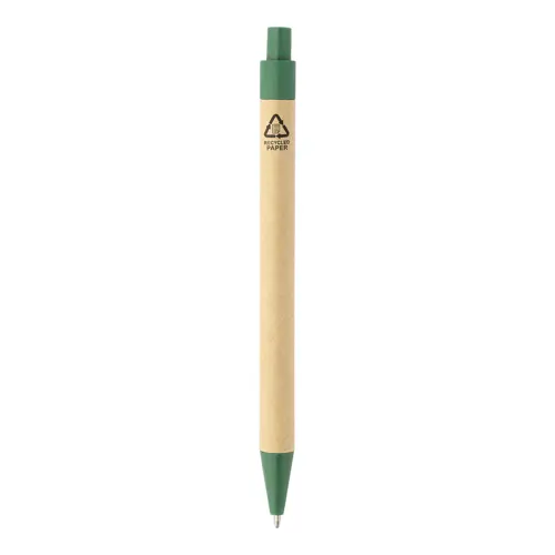 Block notes copertina in pelle PU riciclata fogli a righe segna pagine e penna refill blu