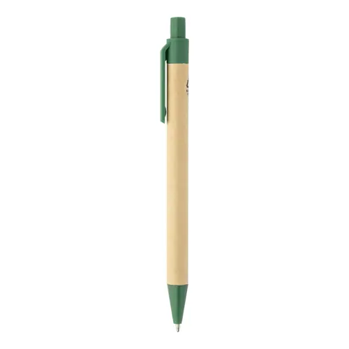 Block notes copertina in pelle PU riciclata fogli a righe segna pagine e penna refill blu