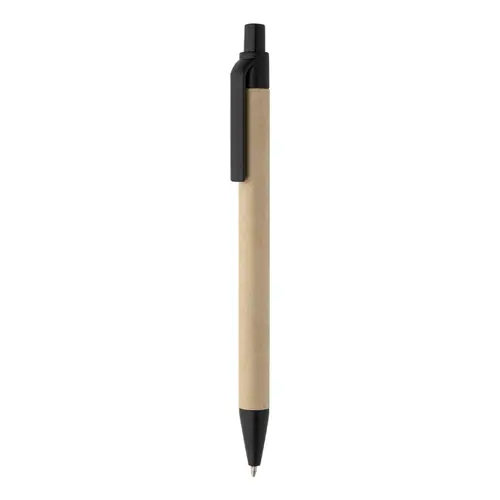 Block notes copertina in pelle PU riciclata fogli a righe segna pagine e penna refill blu