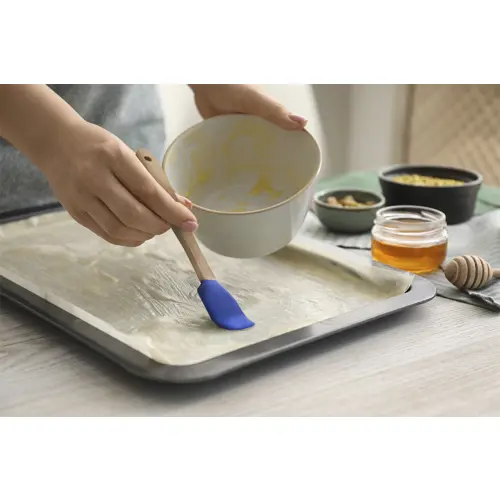 Spatola in silicone e bambù