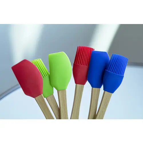 Spatola in silicone e bambù