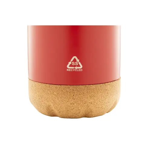 Borraccia termica in acciaio inox a doppia parete e base in sughero 500ml