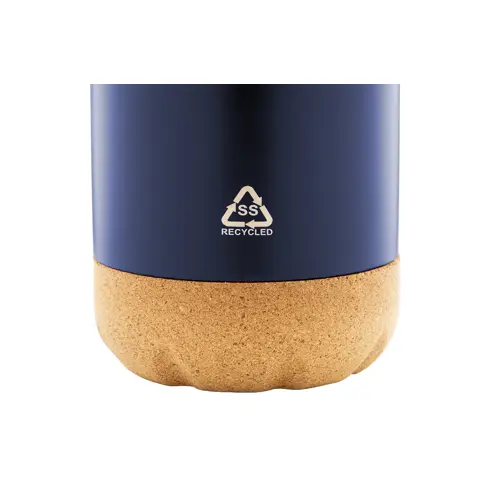 Borraccia termica in acciaio inox a doppia parete e base in sughero 500ml