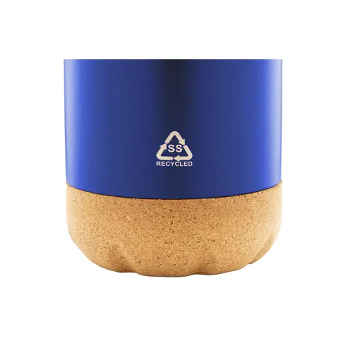 Borraccia termica in acciaio inox a doppia parete e base in sughero 500ml