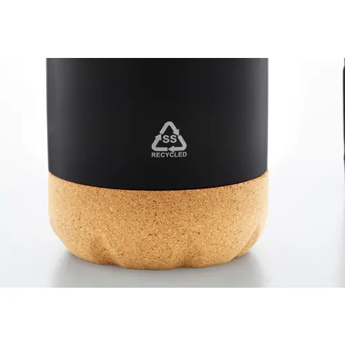 Borraccia termica in acciaio inox a doppia parete e base in sughero 500ml