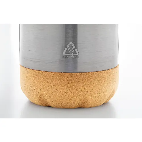 Borraccia termica in acciaio inox a doppia parete e base in sughero 500ml