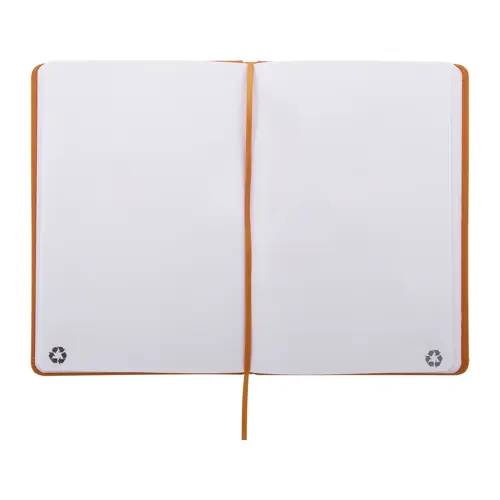 Block notes A5 in PU riciclato RPU con fogli neutri in carta riciclata