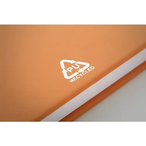 Block notes A5 in PU riciclato RPU con fogli neutri in carta riciclata