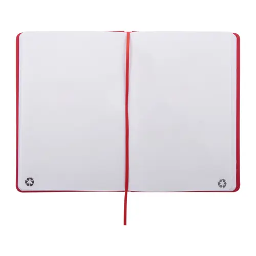 Block notes A5 in PU riciclato RPU con fogli neutri in carta riciclata